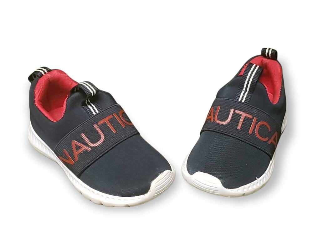 Nautica Slip On No Tie • Red White & Blue Toddler Shoes Size 5